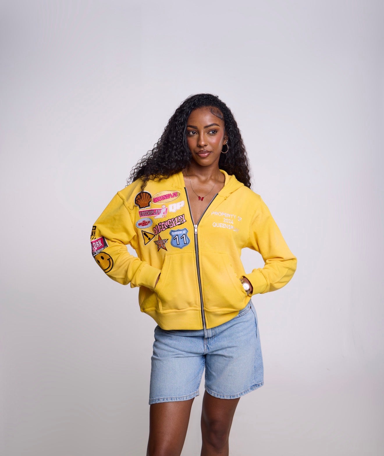 Yellow Lemon Zip-Up