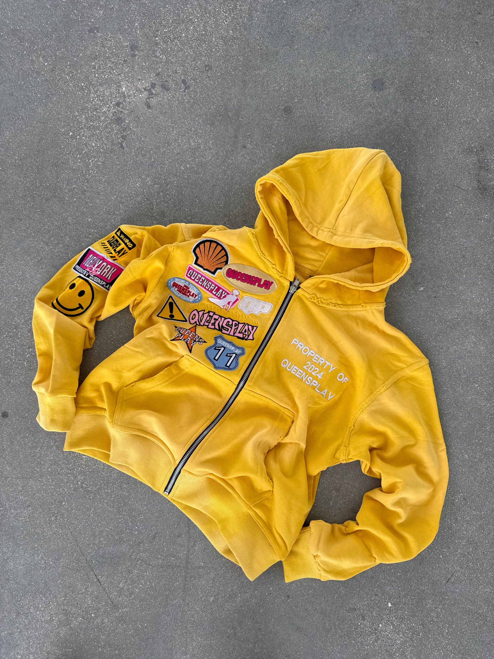 Yellow Lemon Zip-Up